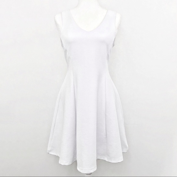 ASOS Dresses & Skirts - ASOS Ribbed Sleeveless V Neck Fit Flair Dress